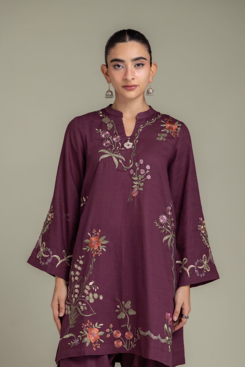 Embroidered | Light Khaddar | Fabrics 2 Piece | Top and Bottom | null