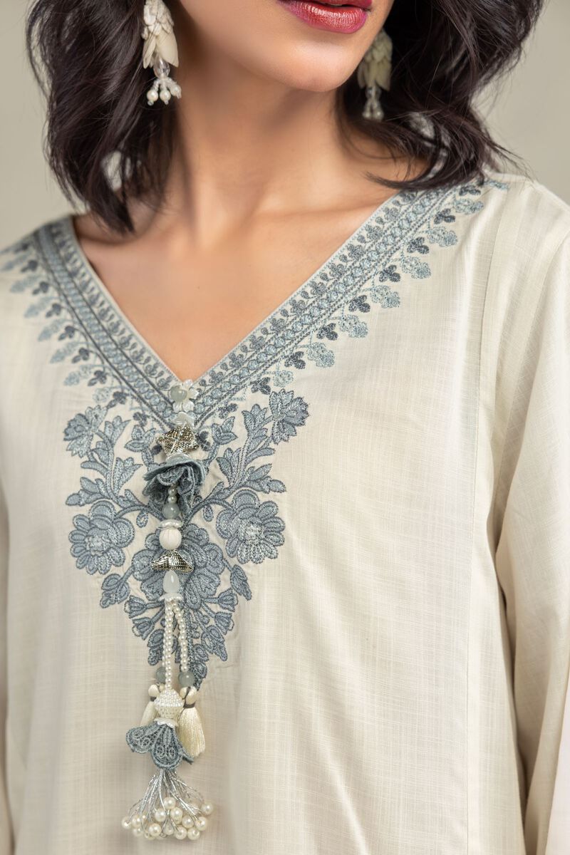 Embroidered | Raw Silk | Kurta | USD 60.00