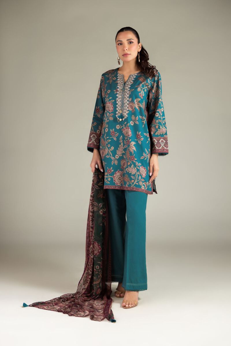 Embroidered | Cotton Dobby | Cotton Tailored 3-Piece | USD 70.00