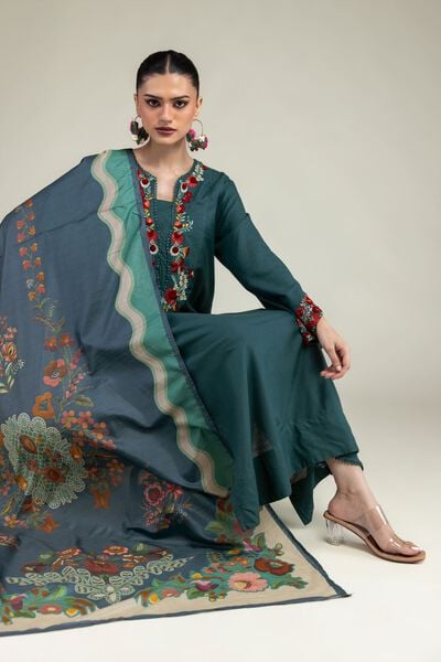 Embroidered | Raw Silk | Raw Silk Kurta | USD 55.00