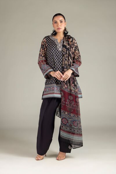 Embroidered | Cotton Dobby | Cotton Tailored 3-Piece | USD 70.00