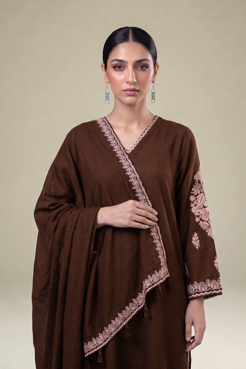 Embroidered | Light Khaddar | Light Khaddar Dupatta | USD 35.00