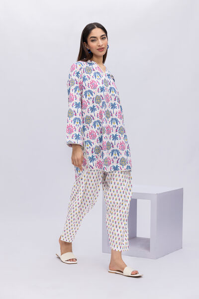 Printed | Crosshatch Poplin | Pants | USD 15.00