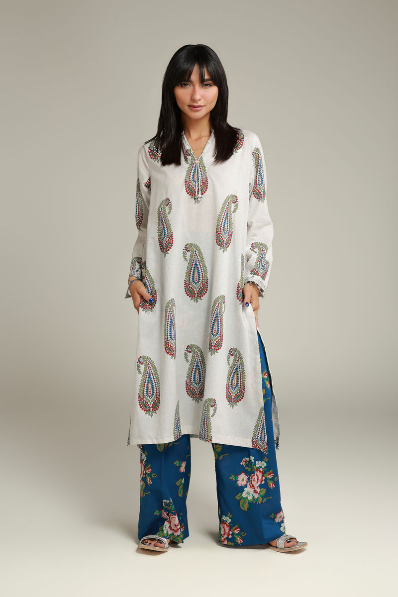 Embroidered | Cambric | Long Cambric Kurta | USD 35.00