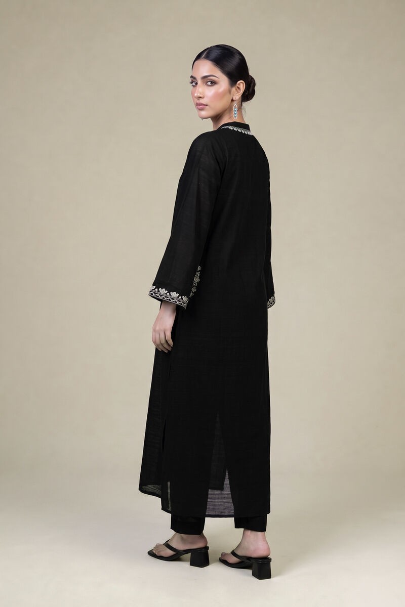 Embroidered | Light Khaddar | Black Khaddar Kurta | USD 55.00