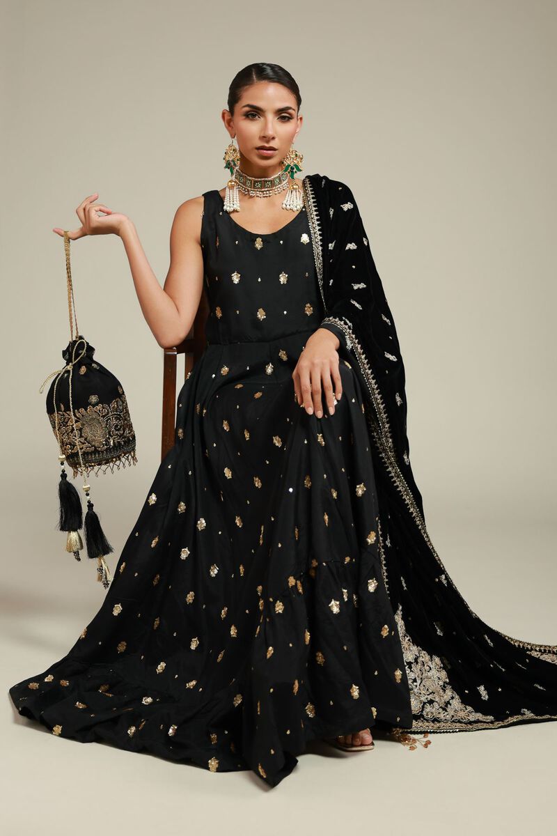 Embroidered | Velvet | Shawl | null