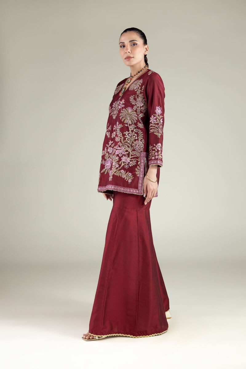 Embroidered | Raw Silk | Pants | USD 30.00