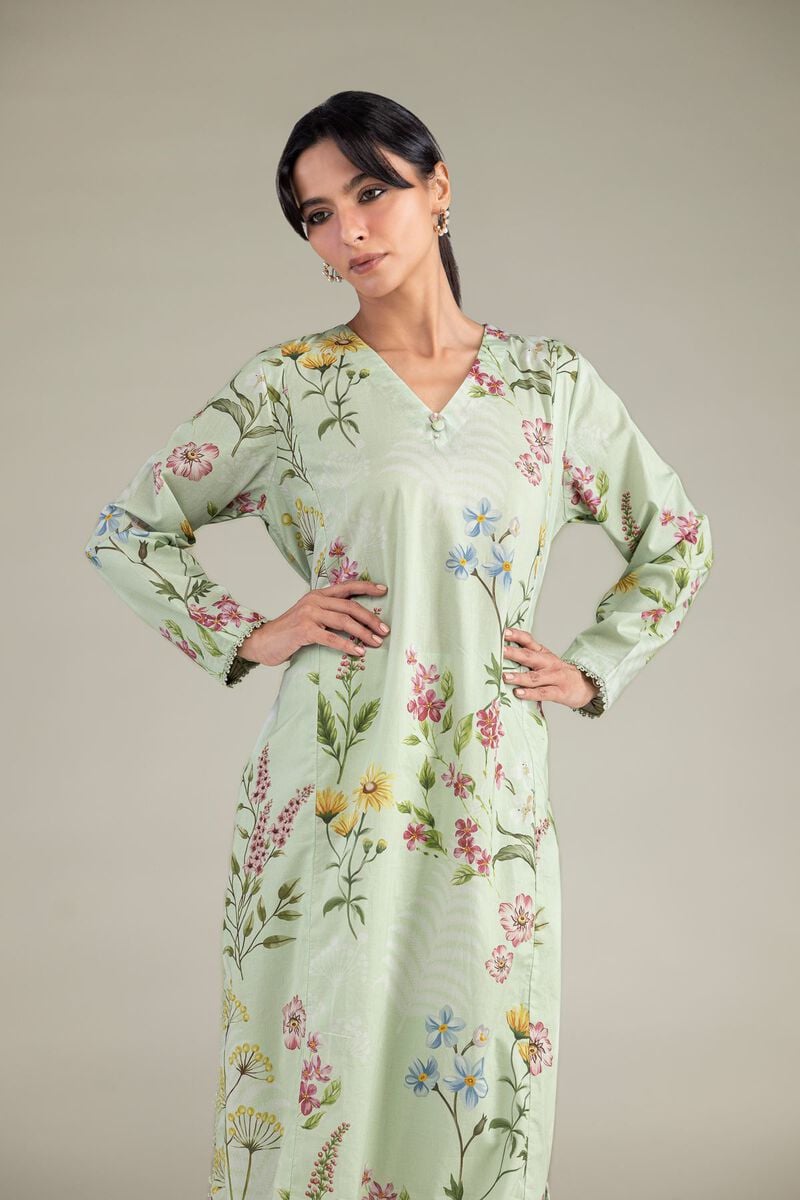 Printed | Cambric | Floral Longline Kurta | USD 35.00