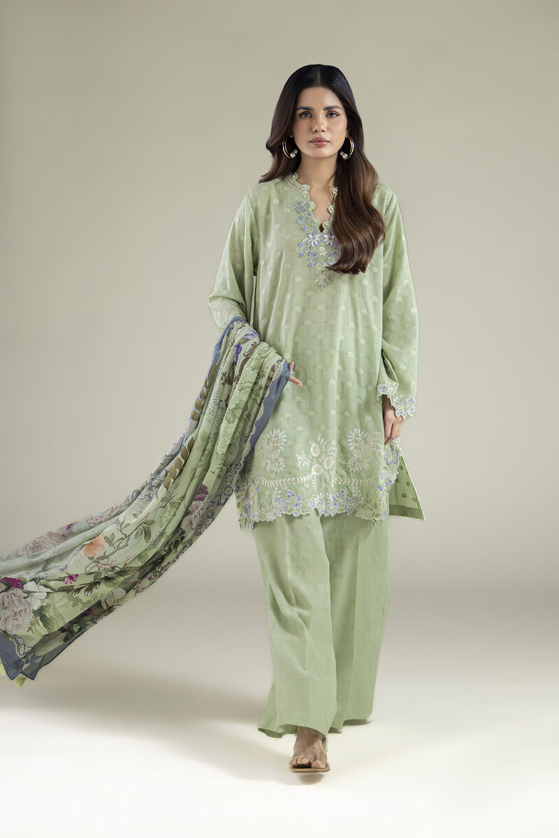 Embroidered | Broshia | 3-Piece Tailored Set | USD 80.00