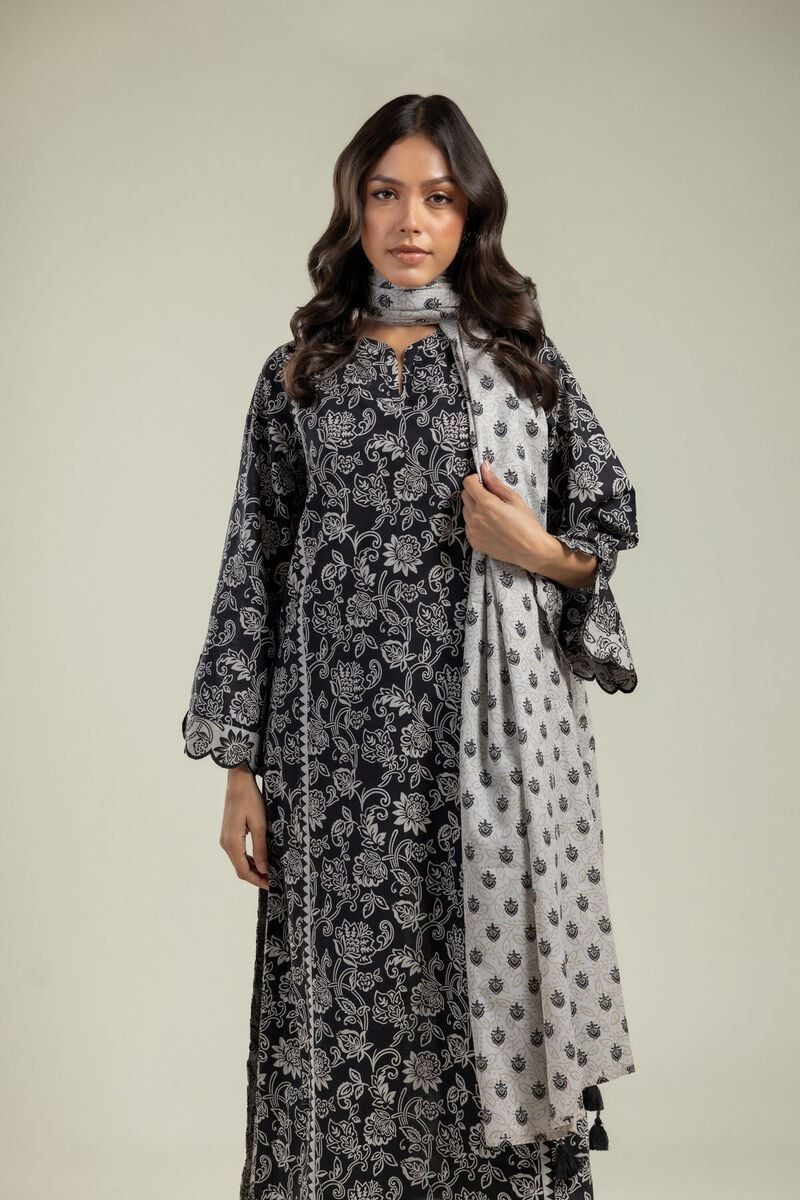 Printed | Cambric | Black Cambric Kurta | USD 30.00