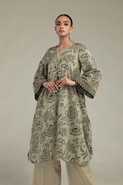 Printed | Cambric | Cambric Longline Kurta | USD 35.00