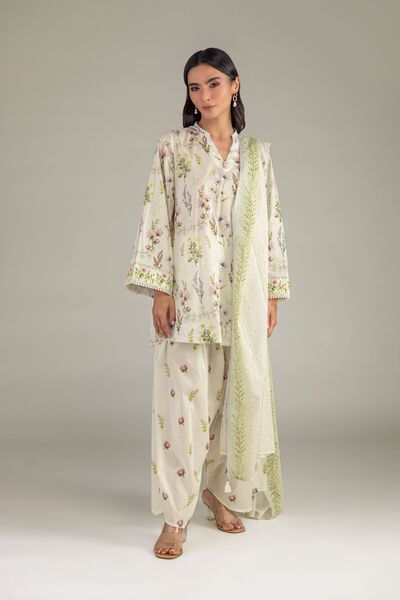 Printed | Cambric | Floral Cambric Pants | USD 35.00