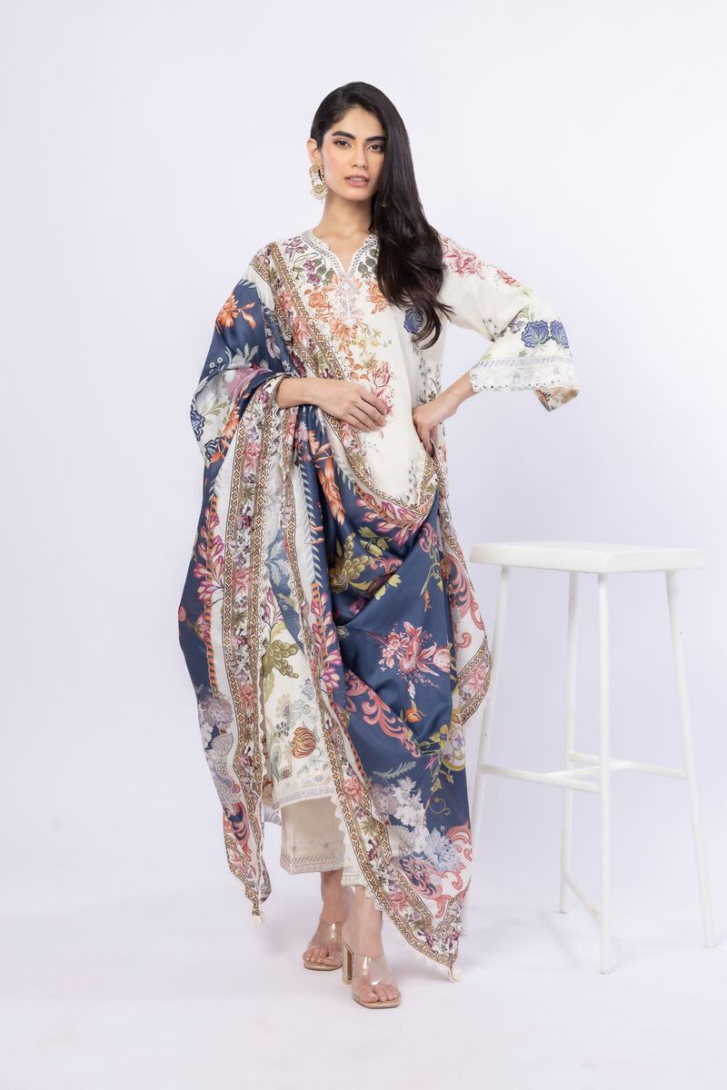 Printed | Tusser Silk | Dupatta | USD 14.00