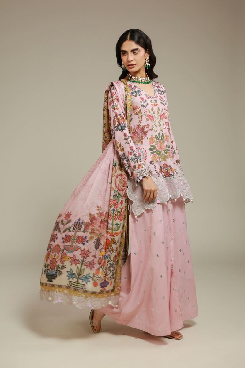 Embroidered | Raw Silk | 3 Piece Co-ord Set | USD 145.00