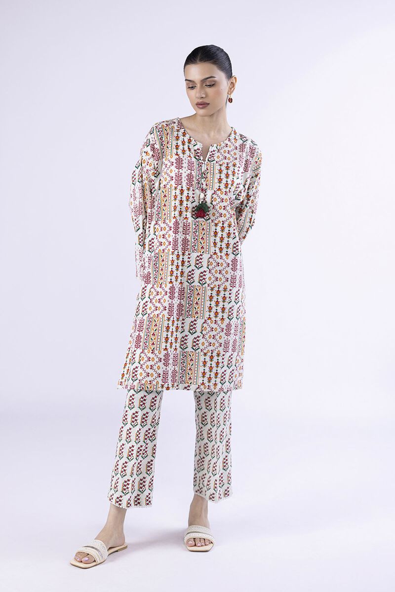 Printed | Crosshatch Poplin | Pants | USD 7.50
