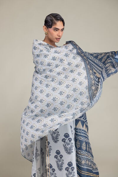 Embroidered | Polyester Silk | Floral Silk Dupatta | USD 35.00