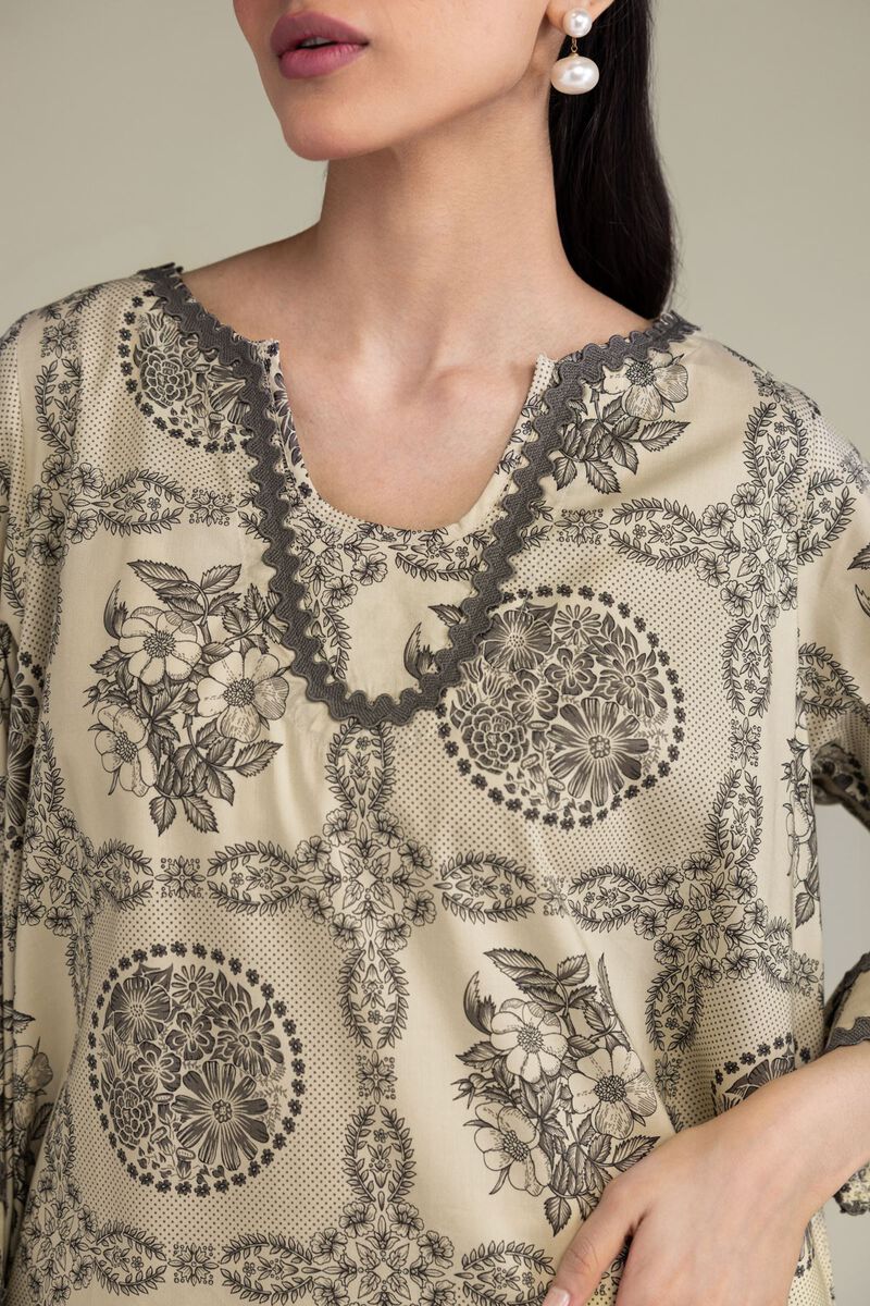 Printed | Cotton Viscose | Short Floral Kurta | USD 35.00