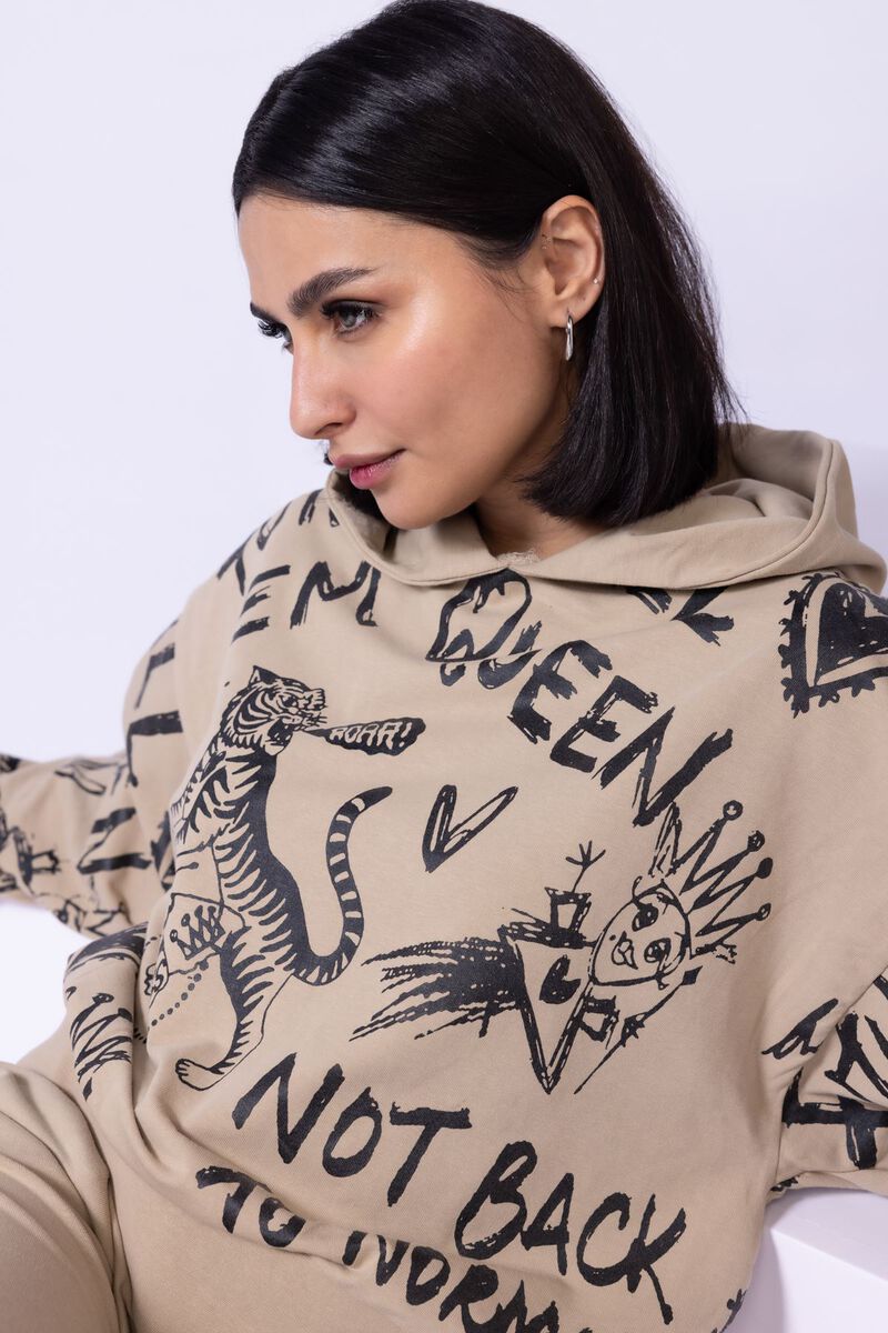 Printed | Lycra Terry | Hoodie | USD 7.50