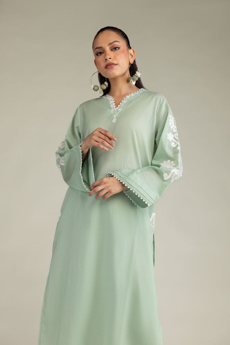 Embroidered | Cambric | Floral Cambric Kurta | USD 45.00