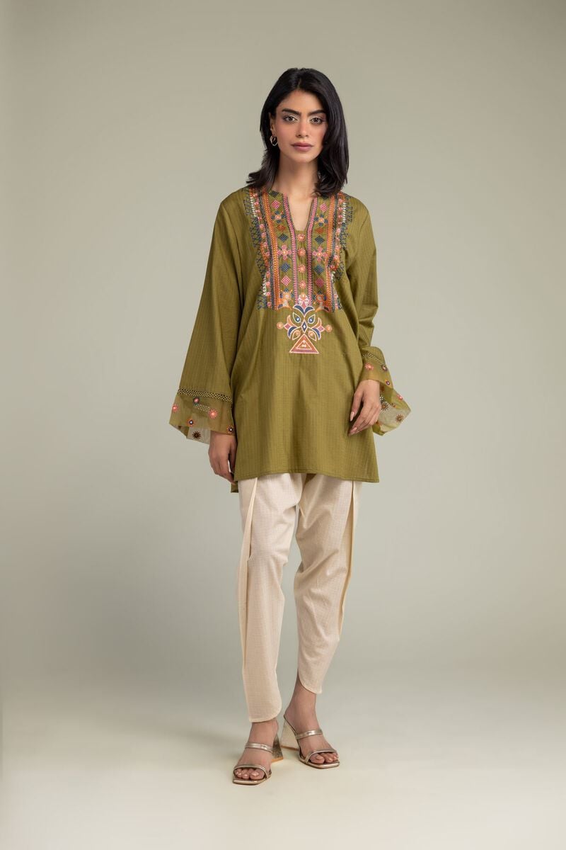 Embroidered | Cotton Dobby | Solid Cotton Shalwar | USD 30.00
