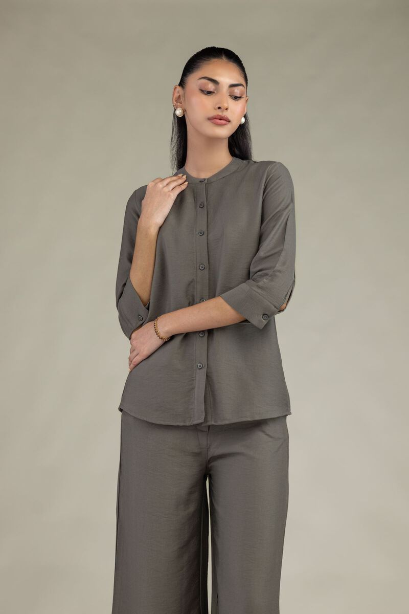 Dyed | Crepe | Solid Crepe Shirt | USD 40.00