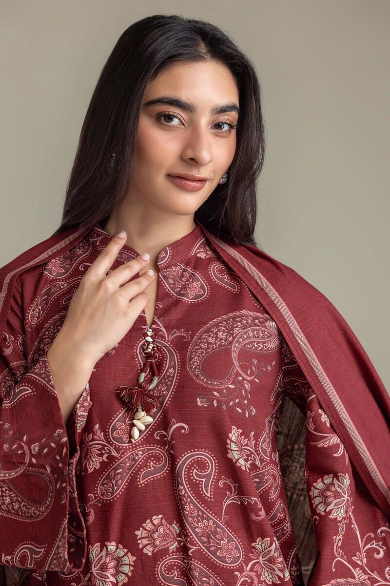Printed | Light Khaddar | Tailored Khaddar Set | USD 65.00