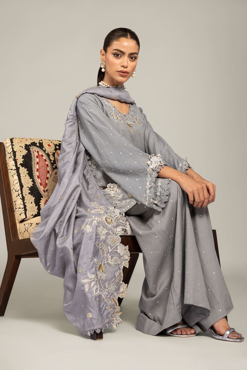 Raw Silk | 3-Piece Co-ord Set | USD 155.00