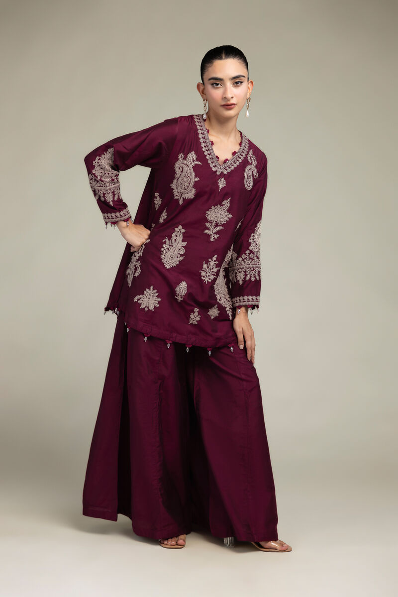 Raw Silk | Silk Solid Pants | USD 30.00