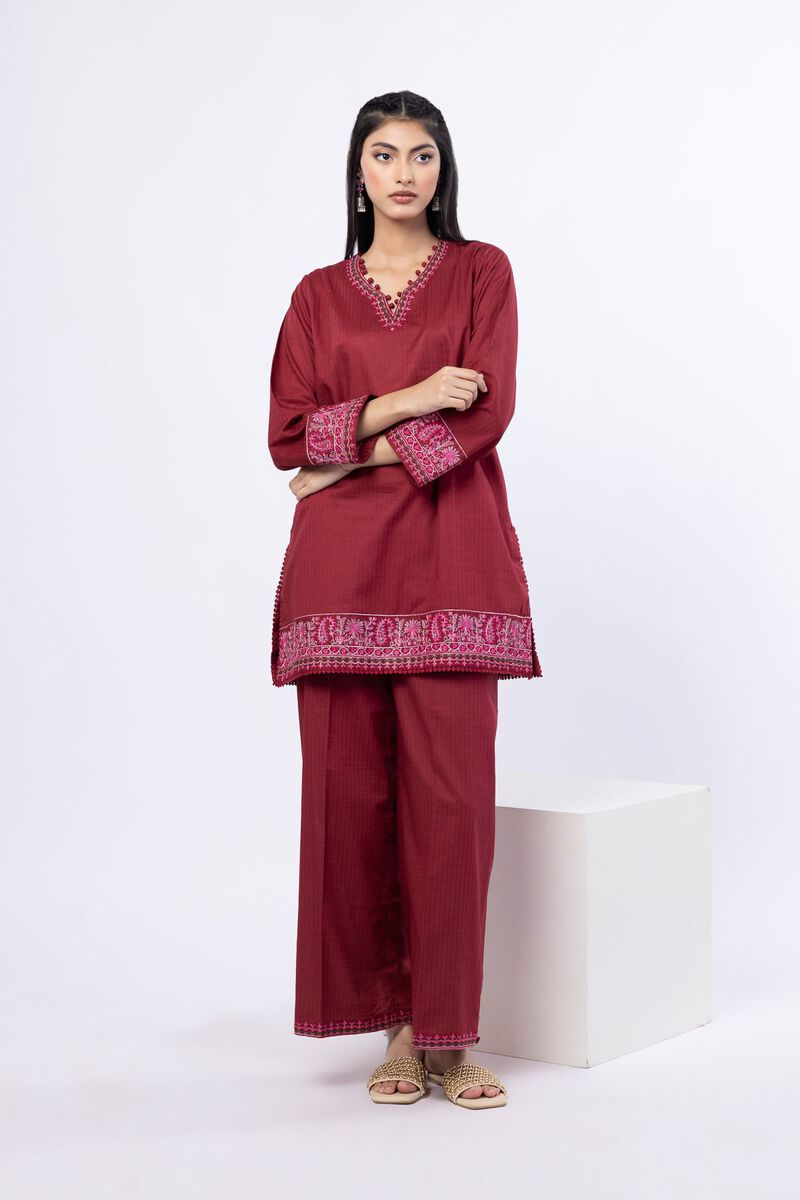 Embroidered | Cotton Dobby | Pants | USD 10.00