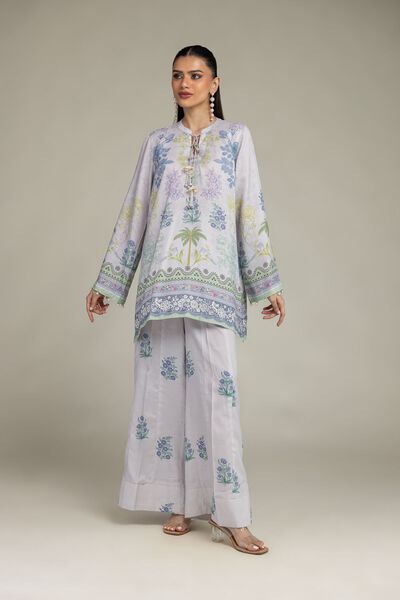 Embroidered | Raw Silk | Floral Silk Pants | USD 35.00
