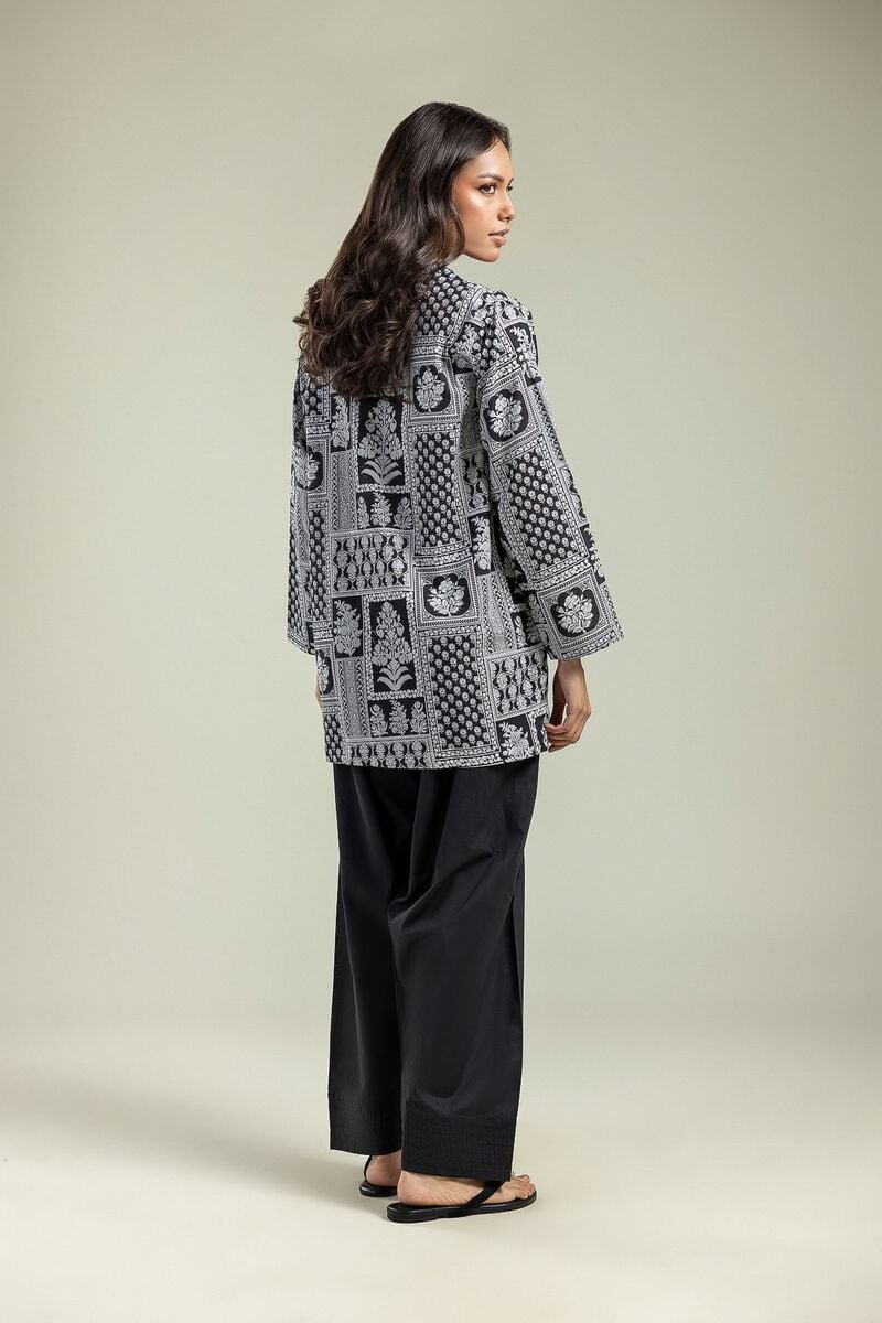 Printed | Cambric | Black Floral Kurta | USD 35.00