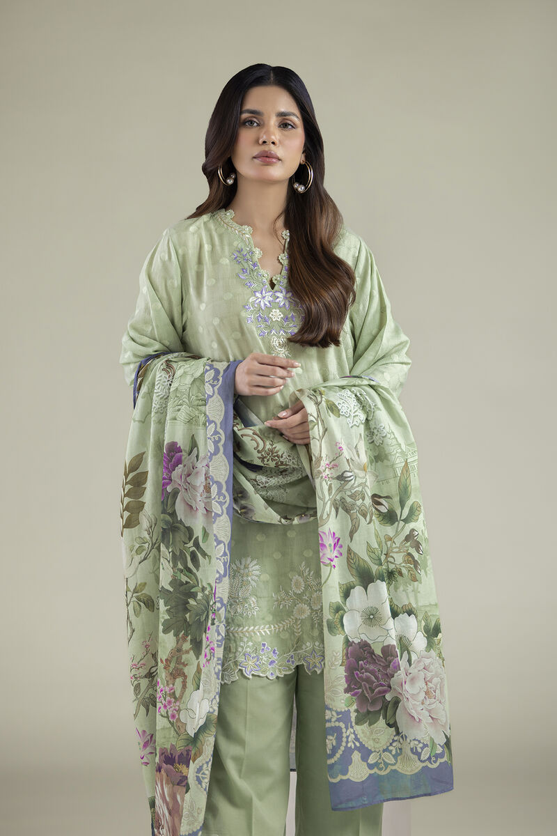 Embroidered | Broshia | 3-Piece Tailored Set | USD 80.00
