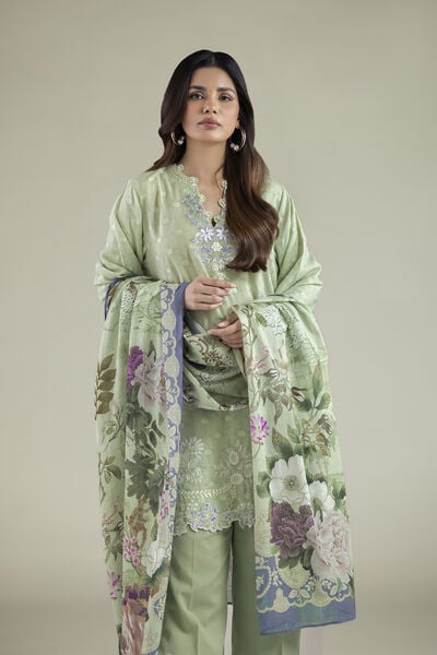 Embroidered | Broshia | 3-Piece Tailored Set | USD 80.00