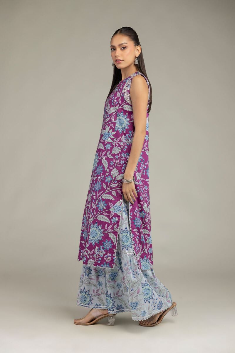 Embroidered | Cotton Viscose | Floral Cotton Pants | USD 40.00