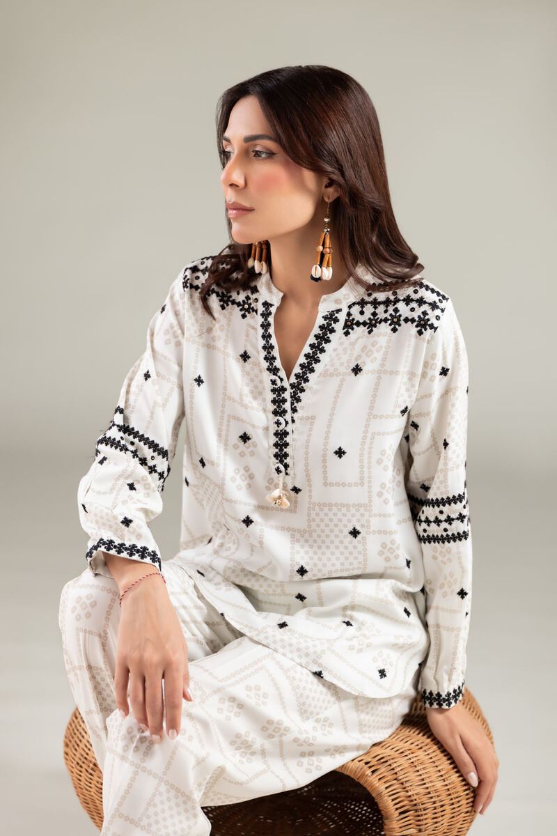 Embroidered | Viscose Crepe | Shirt | USD 40.00