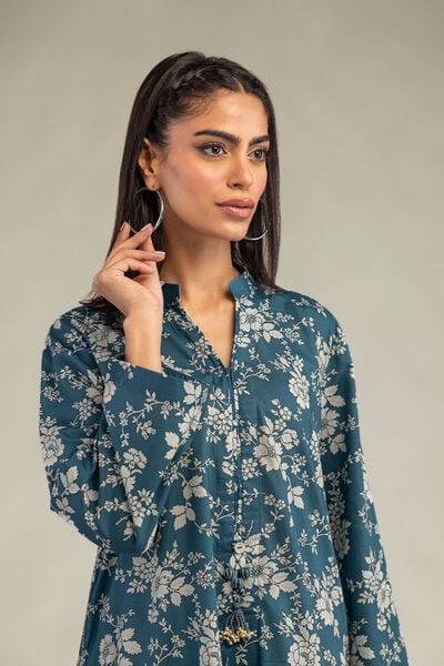 Printed | Cambric | Cambric Longline Kurta | USD 35.00