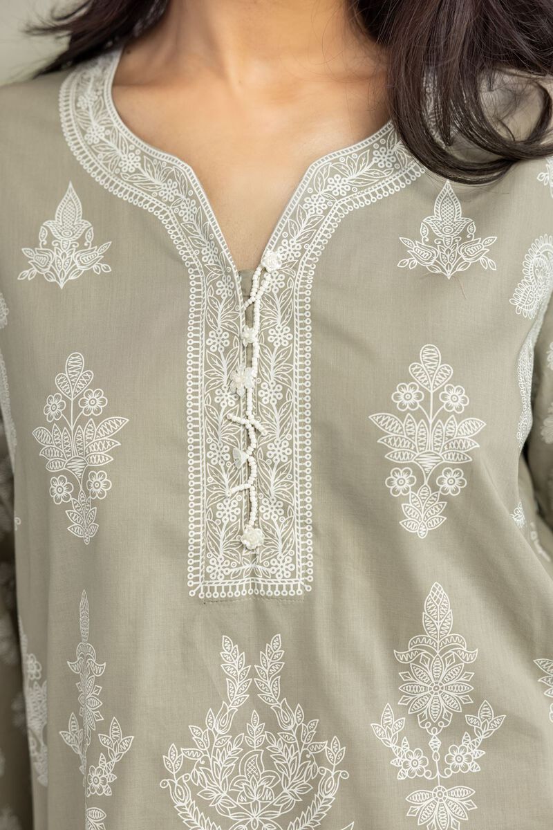 Cambric | Beige Cambric Kurta | USD 40.00