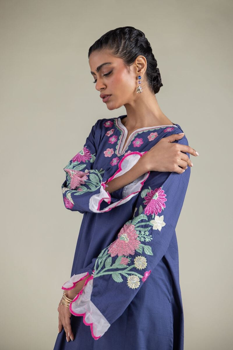 Embroidered | Textured Cotton | Kurta | USD 45.00
