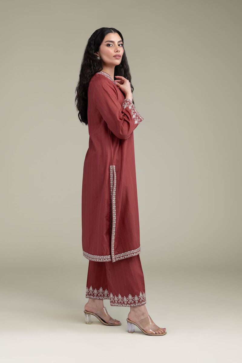 Embroidered | Cotton Dobby | Cotton Dobby Pants | USD 35.00