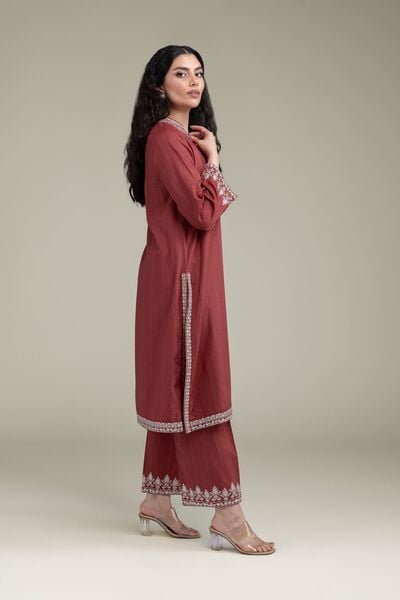 Embroidered | Cotton Dobby | Cotton Dobby Pants | USD 35.00
