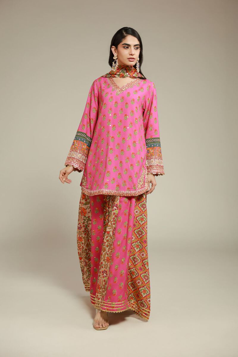 Embroidered | Raw Silk | 3 Piece Co-ord Set | USD 145.00