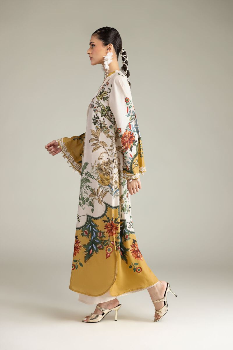 Embroidered | Raw Silk | Floral Silk Pants | USD 30.00