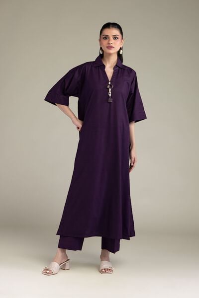 Dyed | Textured Cotton Viscose | Solid Cotton Pants | USD 30.00