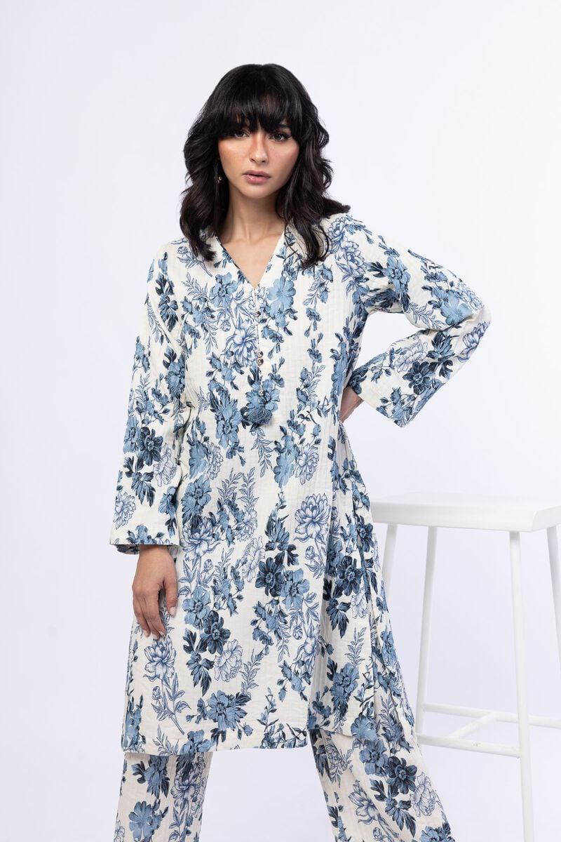 Printed | Double Layer Striped | Kurta | USD 17.50