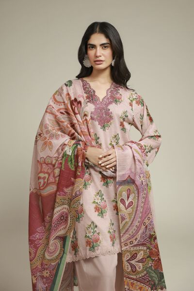 Embroidered | Mesuri | 3-piece Tailored Set | USD 70.00