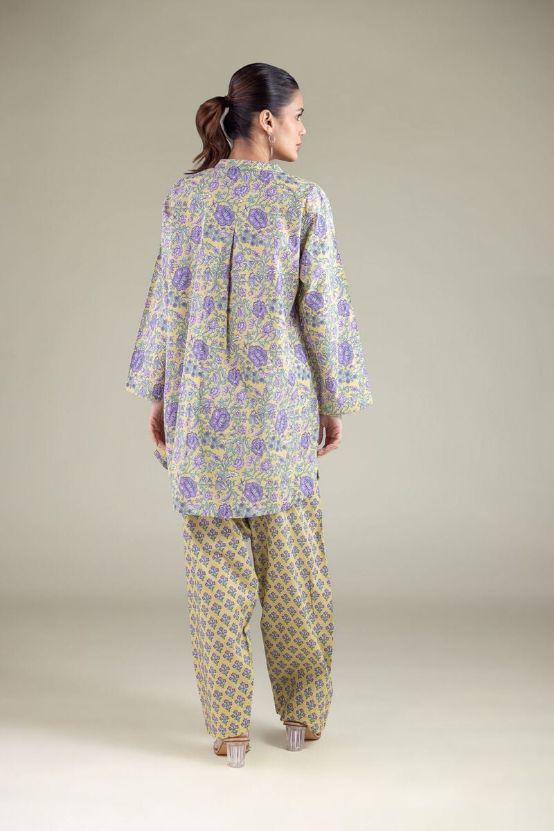 Printed | Cambric | Floral Band-Collar Kurta | USD 30.00