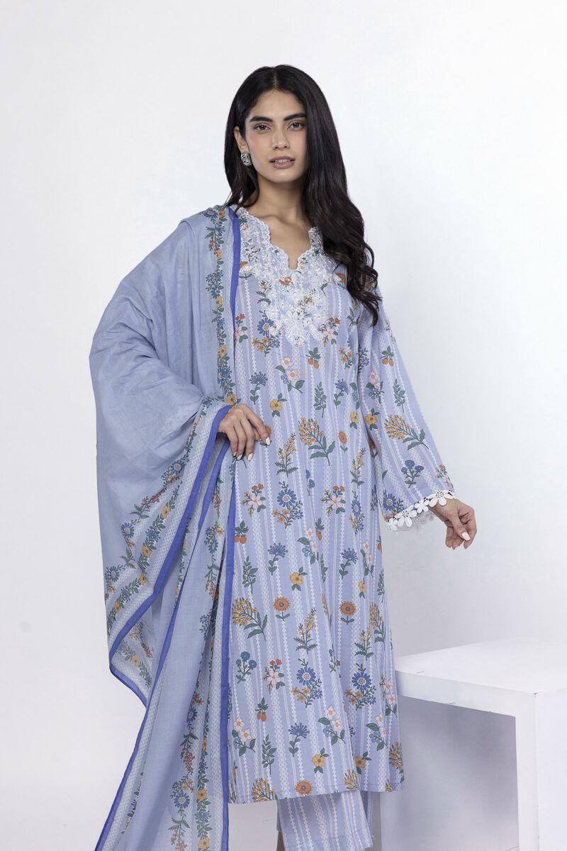 Embroidered | Lawn | Fabrics 3 Piece | USD 40.00