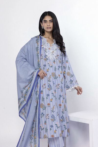 Embroidered | Lawn | Fabrics 3 Piece | USD 40.00