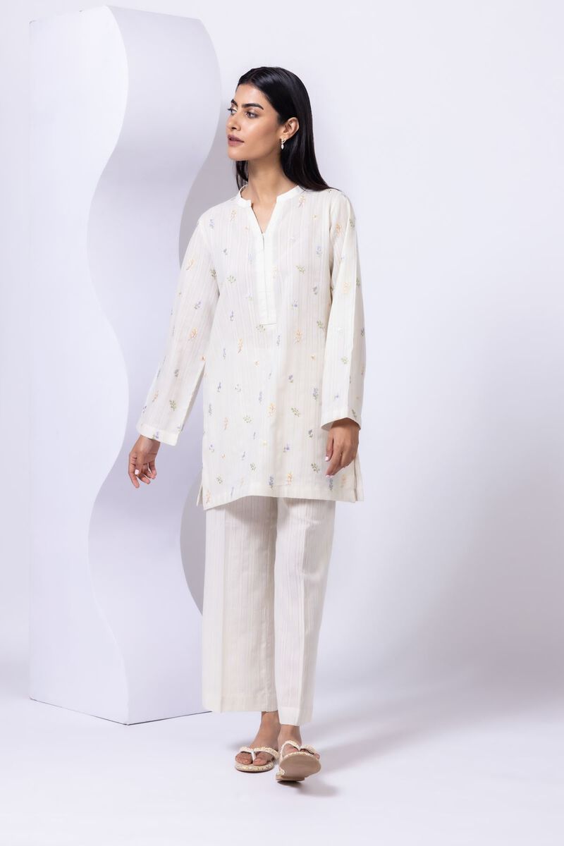Embroidered | Leno | Kurta | null