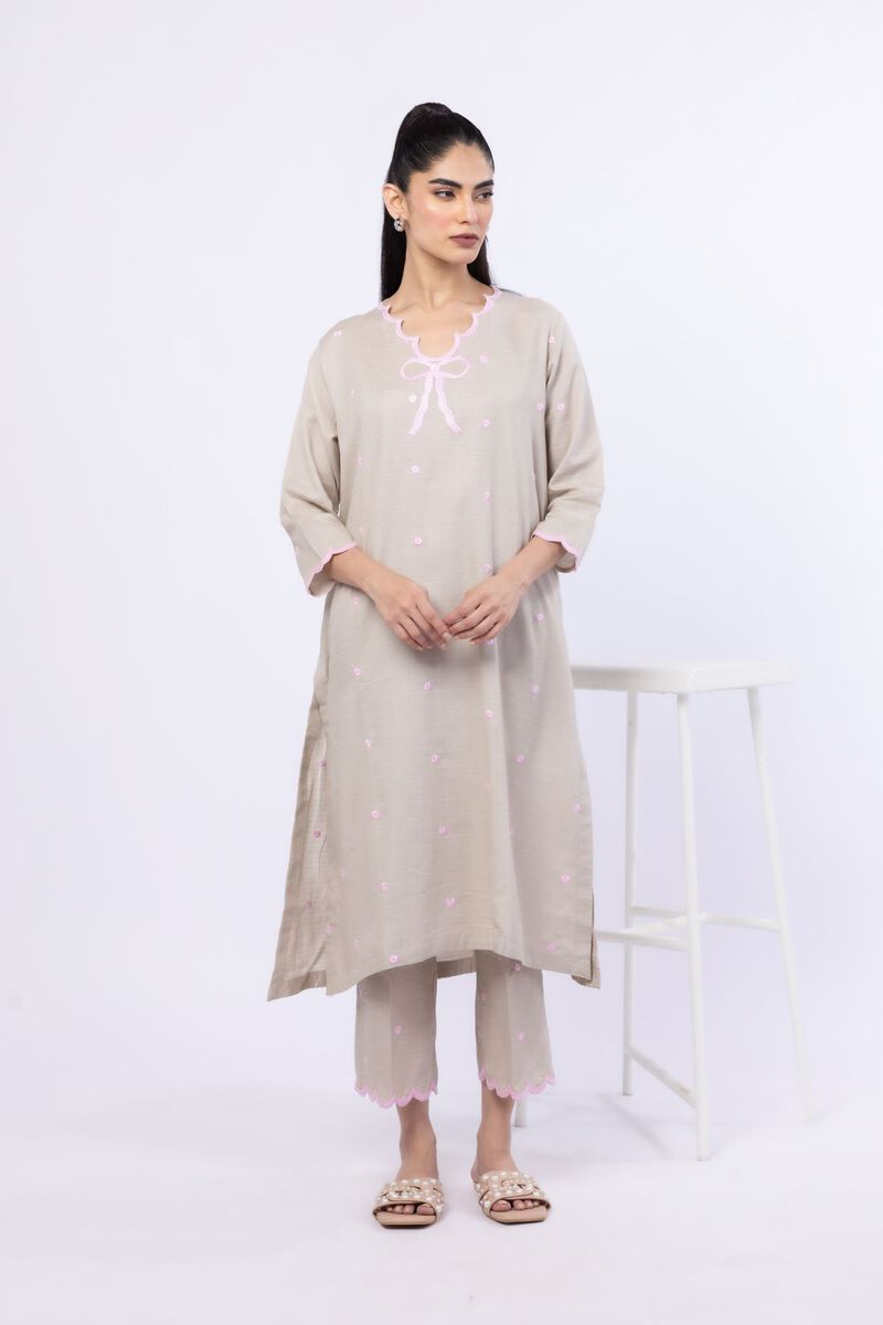 Embroidered | Cotton Dobby | Pants | USD 10.00